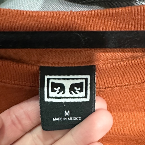 Obey Men's Rust Long Sleeve Tee - Picture 3 of 4